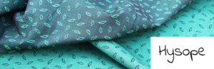 Hysope mercerie tissu bio organic fabric